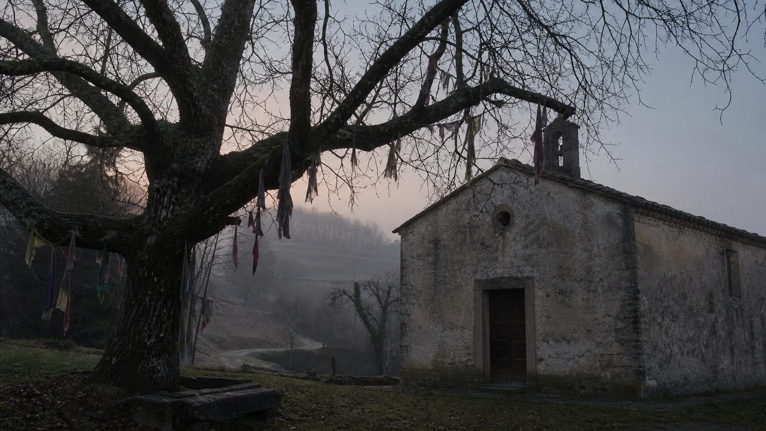 Il noce dietro la cappella