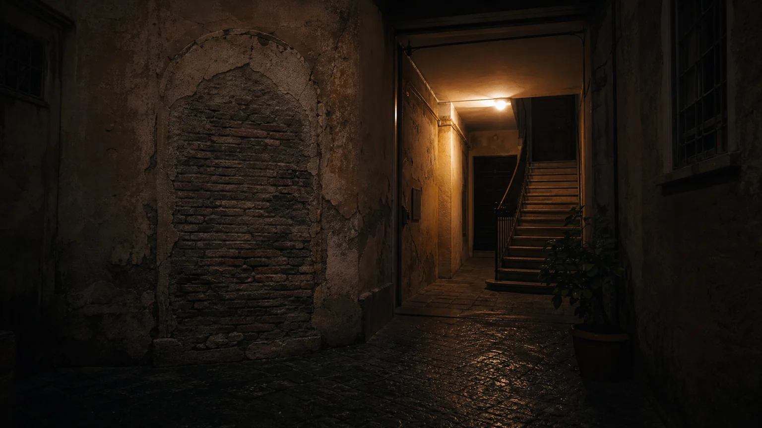 La porta murata di Trastevere