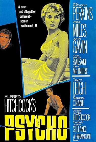 Locandina di Psycho di Alfred Hitchcock