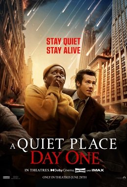 Locandina ufficiale verticale di A Quiet Place: Day One