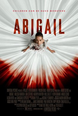 Locandina ufficiale verticale di Abigail, film horror del 2024