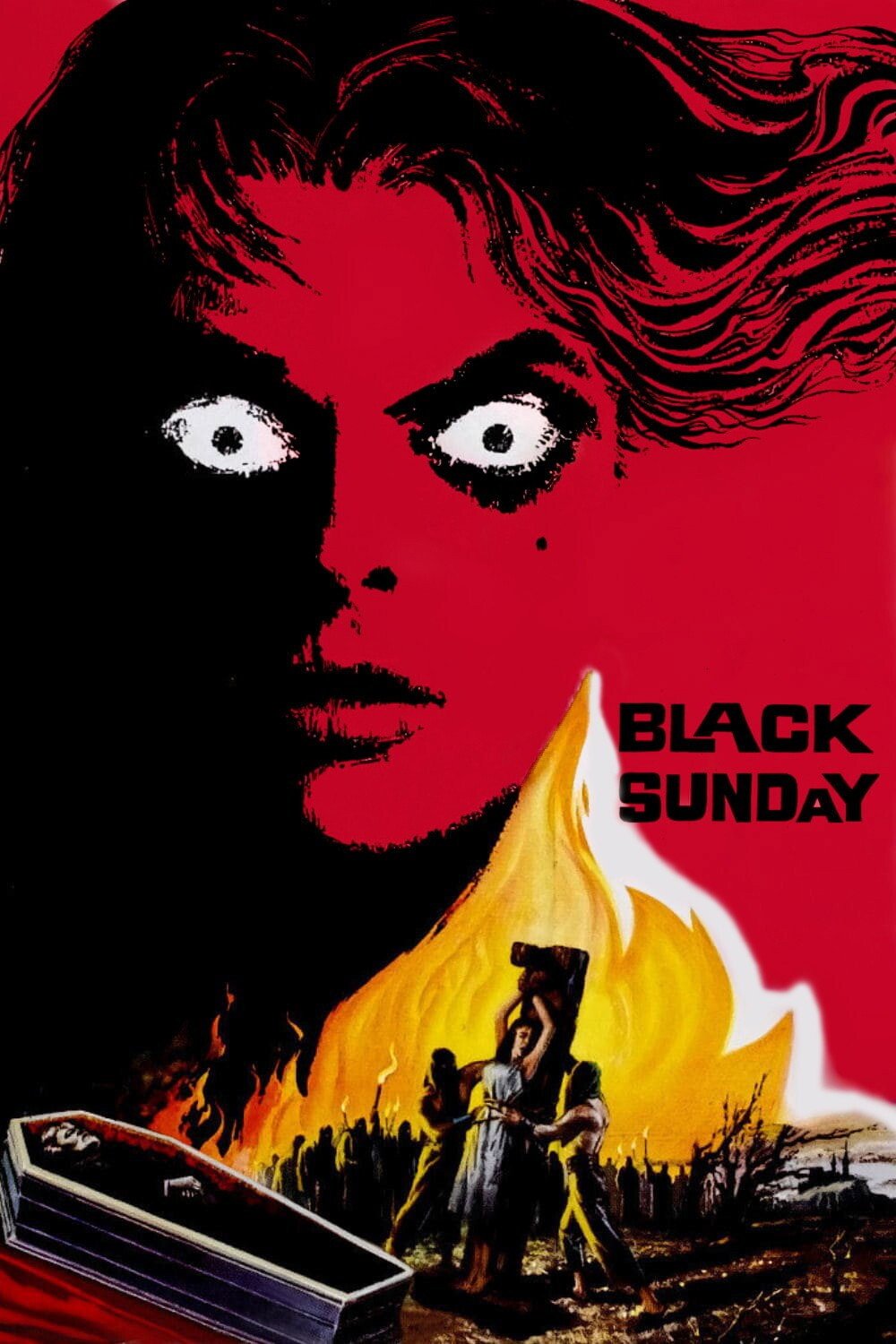 Locandina verticale di Black Sunday, La maschera del demonio, film di Mario Bava del 1960