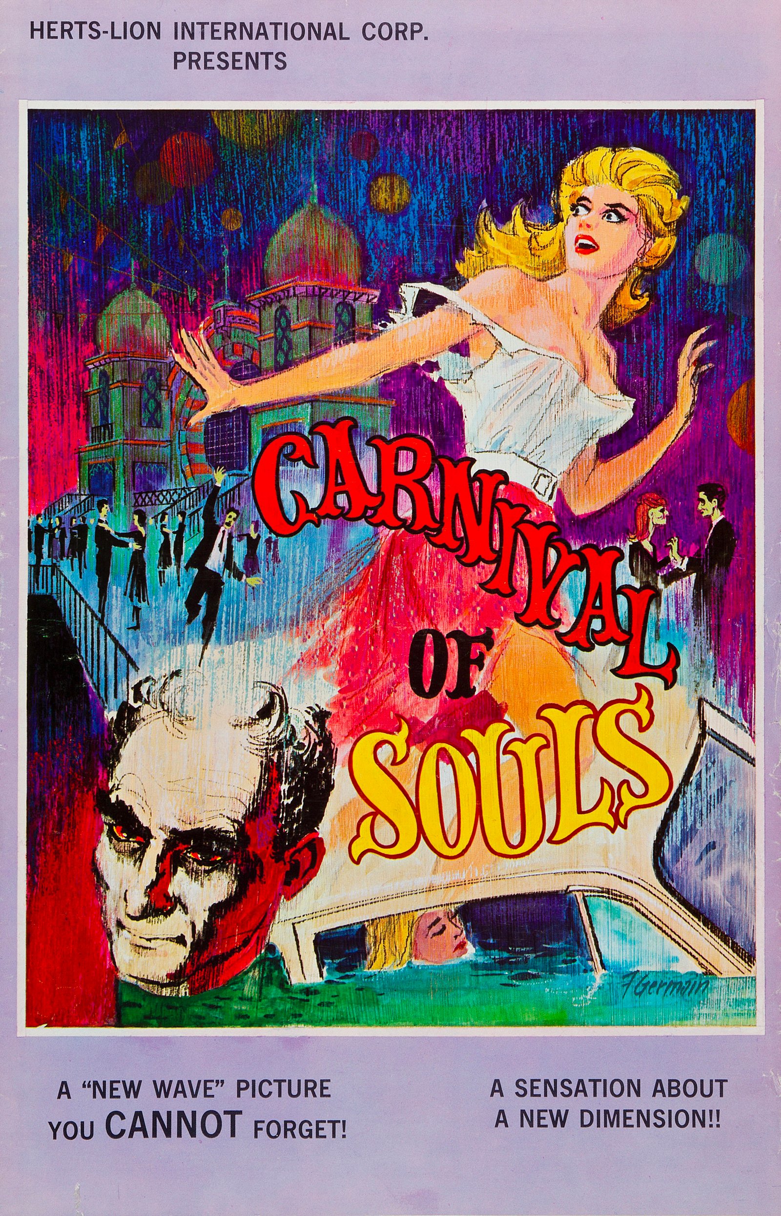 Locandina statunitense verticale di Carnival of Souls del 1962