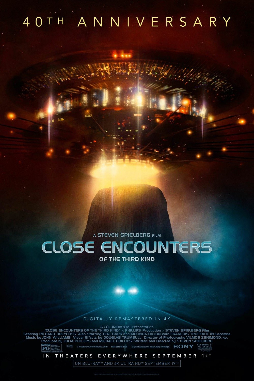 Locandina verticale del film Incontri ravvicinati del terzo tipo, 1977