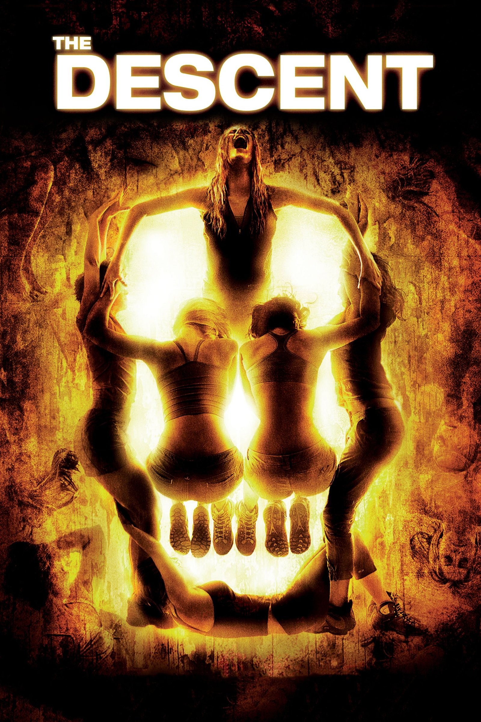Locandina verticale del film The Descent del 2005.