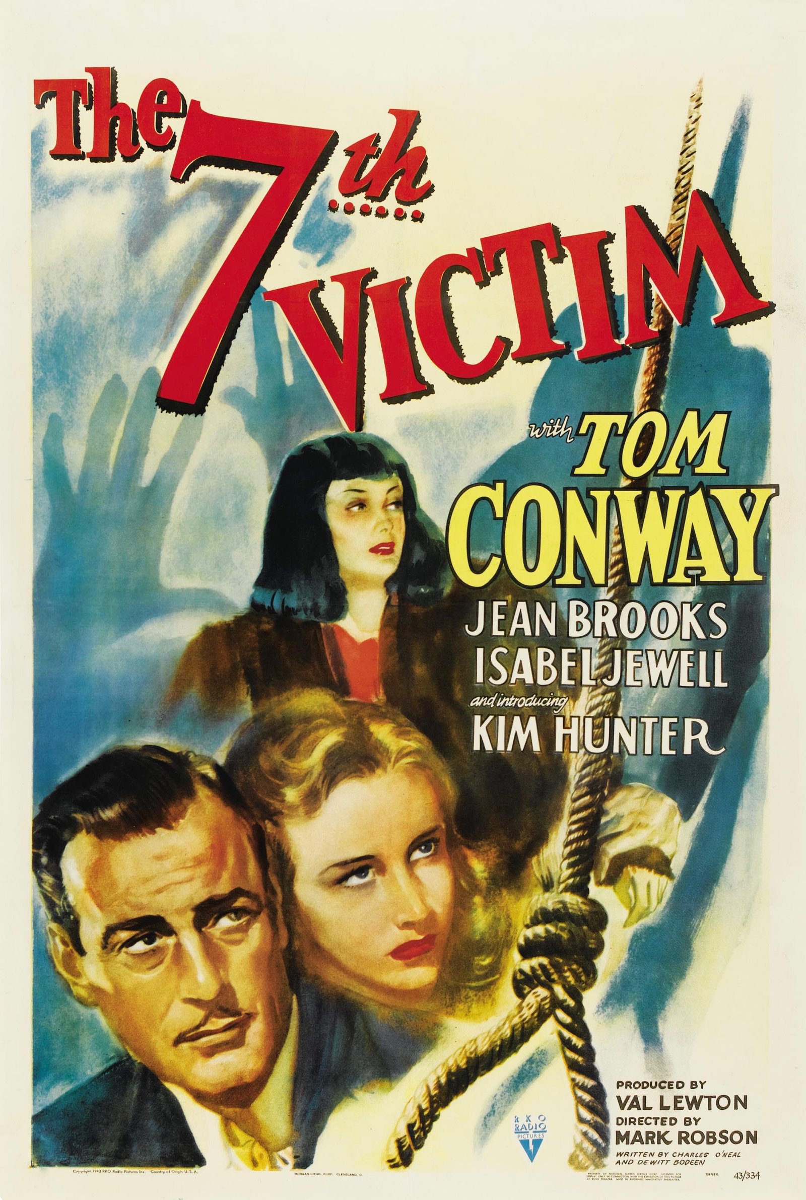 Locandina ufficiale verticale di The Seventh Victim del 1943