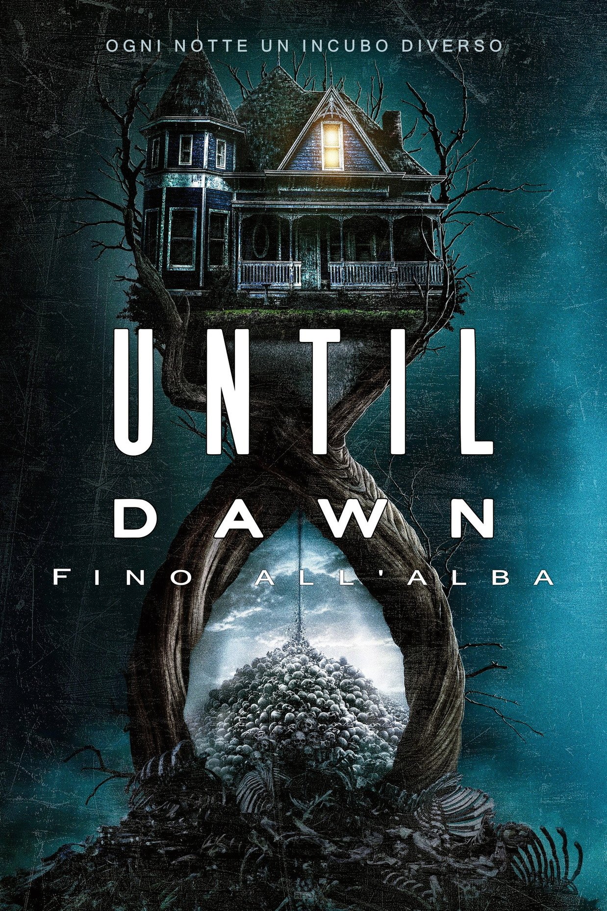 Locandina verticale ufficiale di Until Dawn del 2025